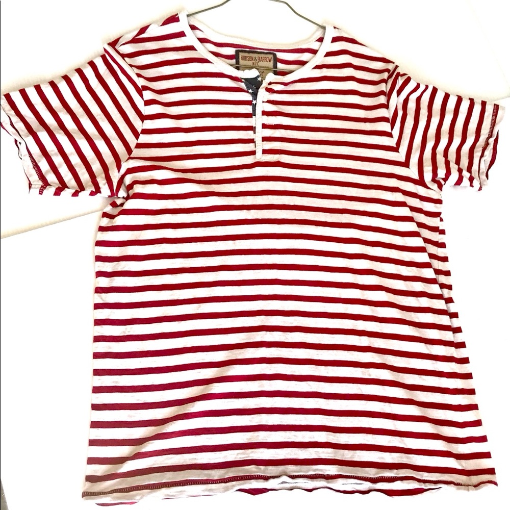 Hudson and Barrow Men’s henley T-shirt size L